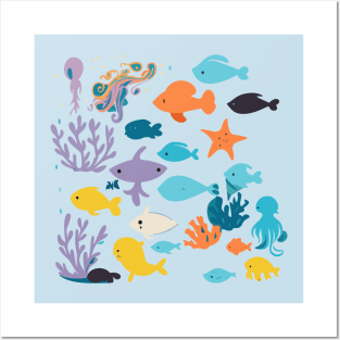 underwater world Posters and Art